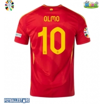 Spania Dani Olmo #10 Hjemmedrakt EM 2024 Kortermet